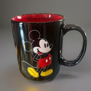 Disney Mickey Mouse Black and Red Mug - does NOT come with mug warmer